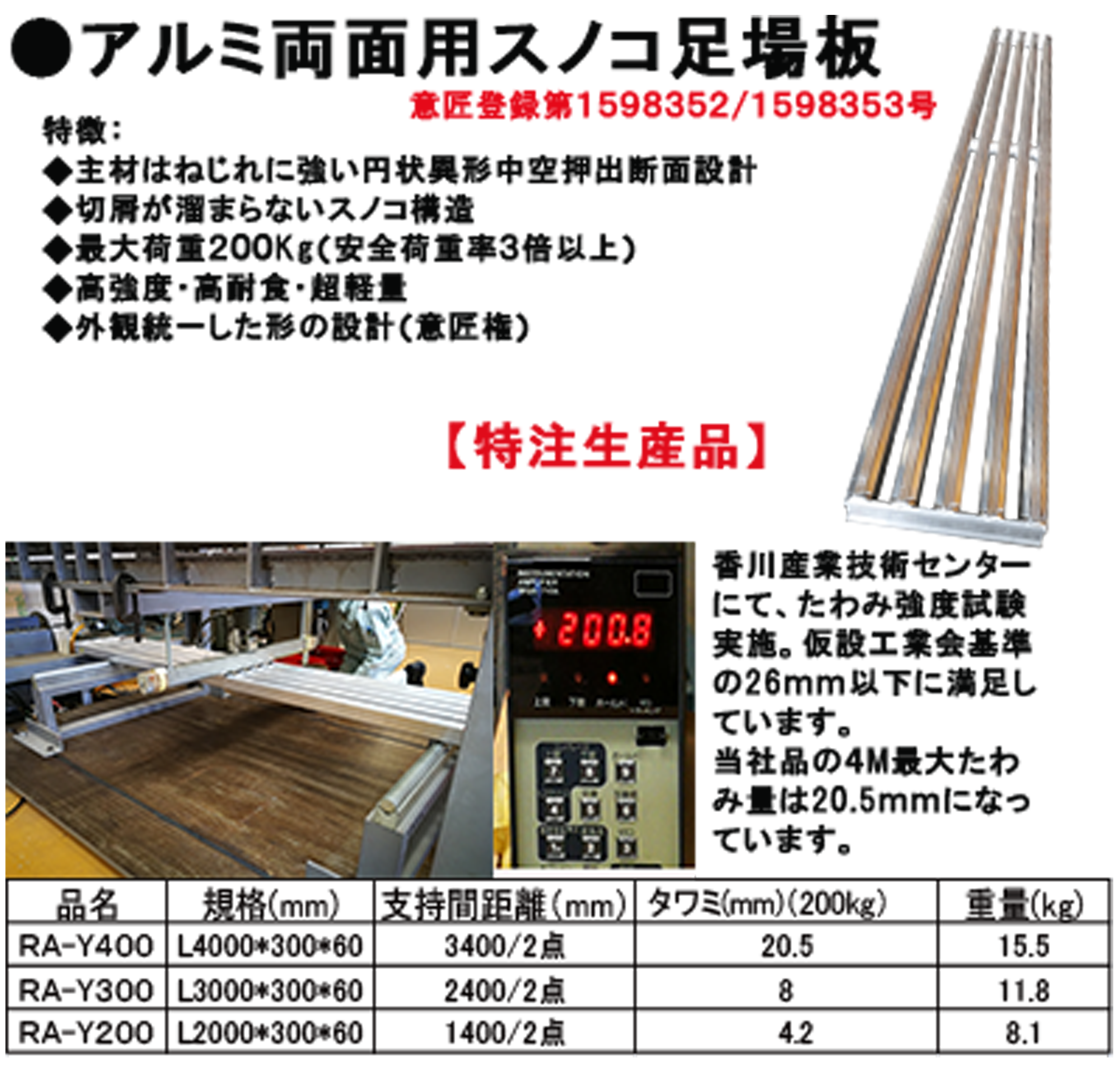 Ryuwaのアルミ製足場板｜株式会社隆和工業